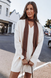 Sancia Knit Mini Dress - Cream
