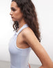 Nike One Training Dri-Fit sleeveless dress in light blue
