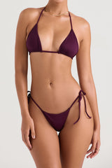 prune tie side bikini bottom