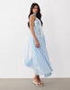 Gina Tricot sequined maxi dress in light blue