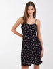 ONLY cami mini dress in black floral