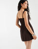 Hollister scoop neck a line mini dress in brown