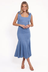 Eugenia Midi Dress - Indigo Denim