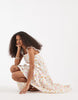 Vero Moda ruffle trim tiered maxi dress in cream based floral print