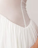 Aria Cove double layered slinky halterneck mesh insert detail mini dress in white