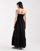 AWARE boho bandeau maxi dress in black