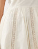 Iisla & Bird mini dress with picot trim in butter yellow