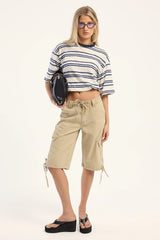 Lioness Emerging Tee Ice Stripe