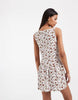 ONLY floral print mini dress in white