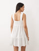 Iisla & Bird button up mini beach dress in white