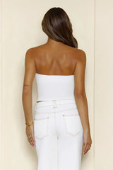 BASE Luxe Rib Strapless Bandeau Ivory