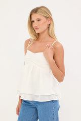 Perfect Stranger Liora Cami Top White
