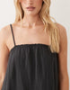 JDY cheesecloth sleeveless maxi dress in charcoal gray