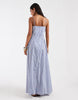 ONLY dropped waist maxi dress in light blue stripes