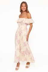 Jemira Maxi Dress - Lavender Floral