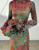 Never Fully Dressed Petite Aria mesh midaxi dress in pastel print