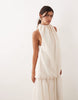 ARRANGE organza midi dress in cream