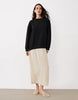hybrid sweater dress in monochrome