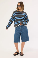Worship Kick Off Big Baggy Short Steady Mid Blue