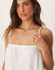 JDY cheesecloth sleeveless maxi dress in white
