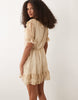 Miss Selfridge ruffle detailing mini dress in floral