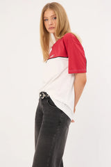 Rusty Polar Popped Oversize Tee White/Washed Red