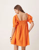Miss Selfridge eyelet smock dress in orange