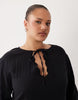 Esmée Curve mini dress beach cover up in black