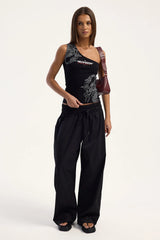 Neovision Ryuko One Shoulder Top Black