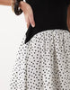 sleeveless scoop neck hybrid maxi dress in mono spot