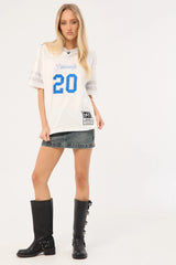 Neovision Glint V Neck Jersey Tee White