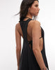 Weekday semi sheer maxi dress with drop racer back in black