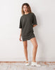 Weekday oversized T-shirt dress in khaki