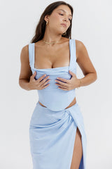 soft blue corset
