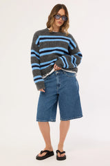 Worship Kick Off Big Baggy Short Steady Mid Blue