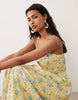 Nobody's Child Alina midaxi dress in lemon print