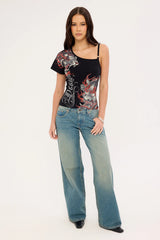 Neovision Kyou Off Shoulder Tee Black