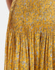 & Other Stories drop waist maxi dress with pleated skirt in yellow print