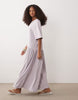 dropped waist midaxi t-shirt dress in lilac