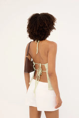 Luck & Trouble Mikka Low Rise Linen Short White