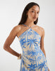 Vero Moda halter maxi dress in conversational palm print