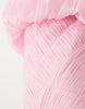 draped gauged ruched waist detailing maxi dress in pink