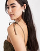 Miss Selfridge strappy broderie maxi dress in khaki