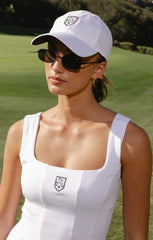 Putt Putt Mini Dress ~ White Rib