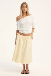 Perfect Stranger Penelope Midi Skirt Butter
