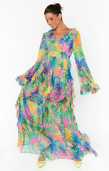 Jenny Ruffle Maxi Dress ~ Everhart Palms