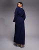 long sleeve tucked waist bias cut maxi dress in chocolate