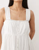 Iisla & Bird button up mini beach dress in white