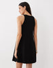 mini trapeze dress in black