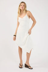 Perfect Stranger Arabella Asym Midi Dress Cream